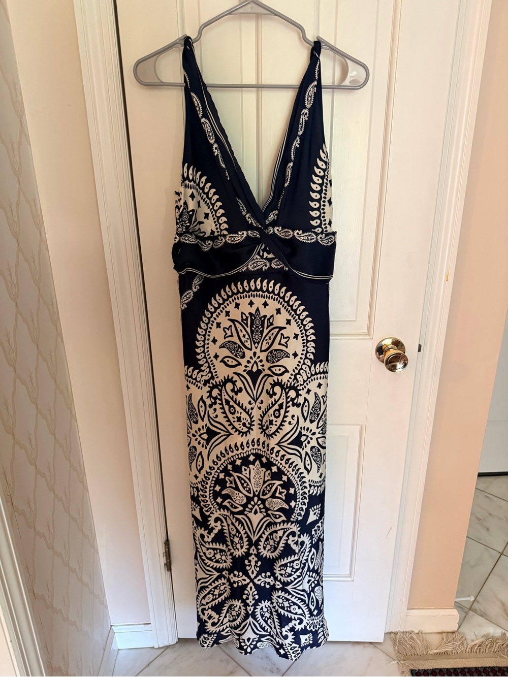 Caroline Constas bandana print maxi dress, size large! great condition!